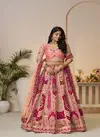 Kf 492 Orange Banarasi Silk Indian Bridal Lehenga Wholesale Market Surat